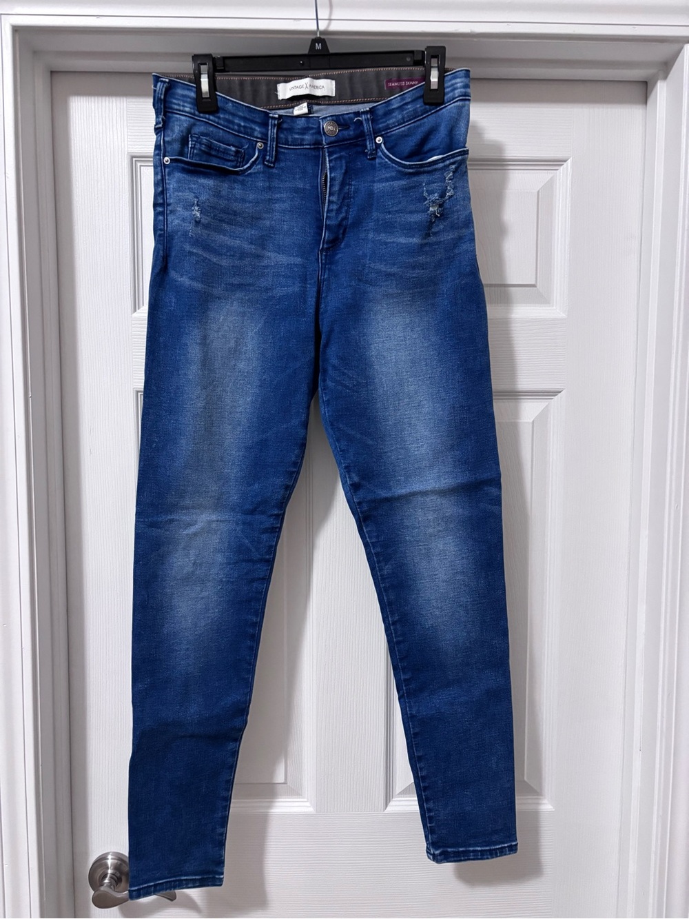 Vintage America Deep Blue Skinny Jeans